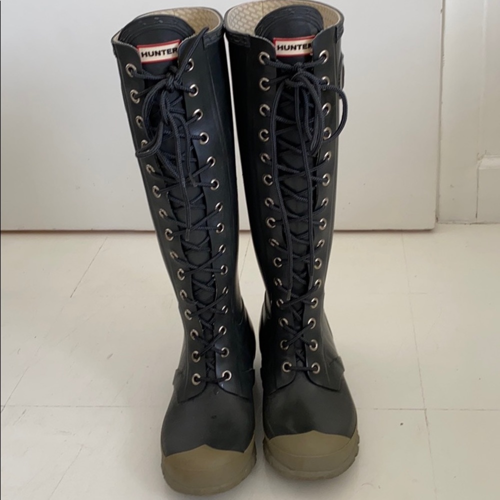 Hunter Watling Tall Lace Up Rain Boot